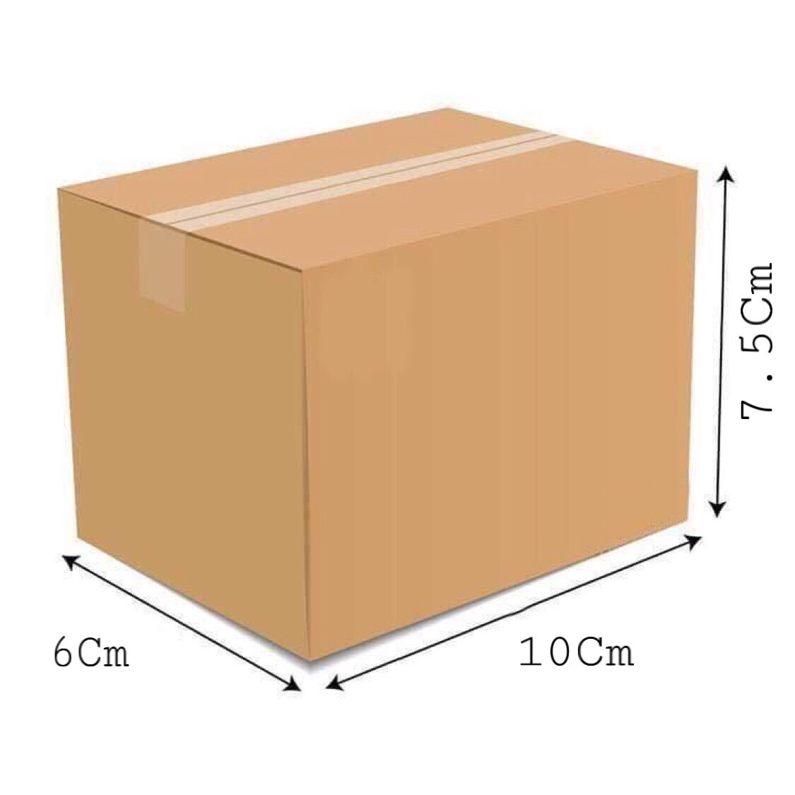 10x6x7.5 - Combo 20 thùng giấy gói hàng, thùng carton