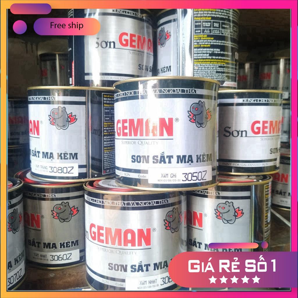 Sơn sắt mạ kẽm GEMAN màu trắng