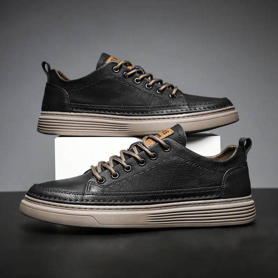 Giày thể thao nam, Sneaker da PU cao cấp, đế cao su chống trơn trượt, tăng chiều cao 4cm