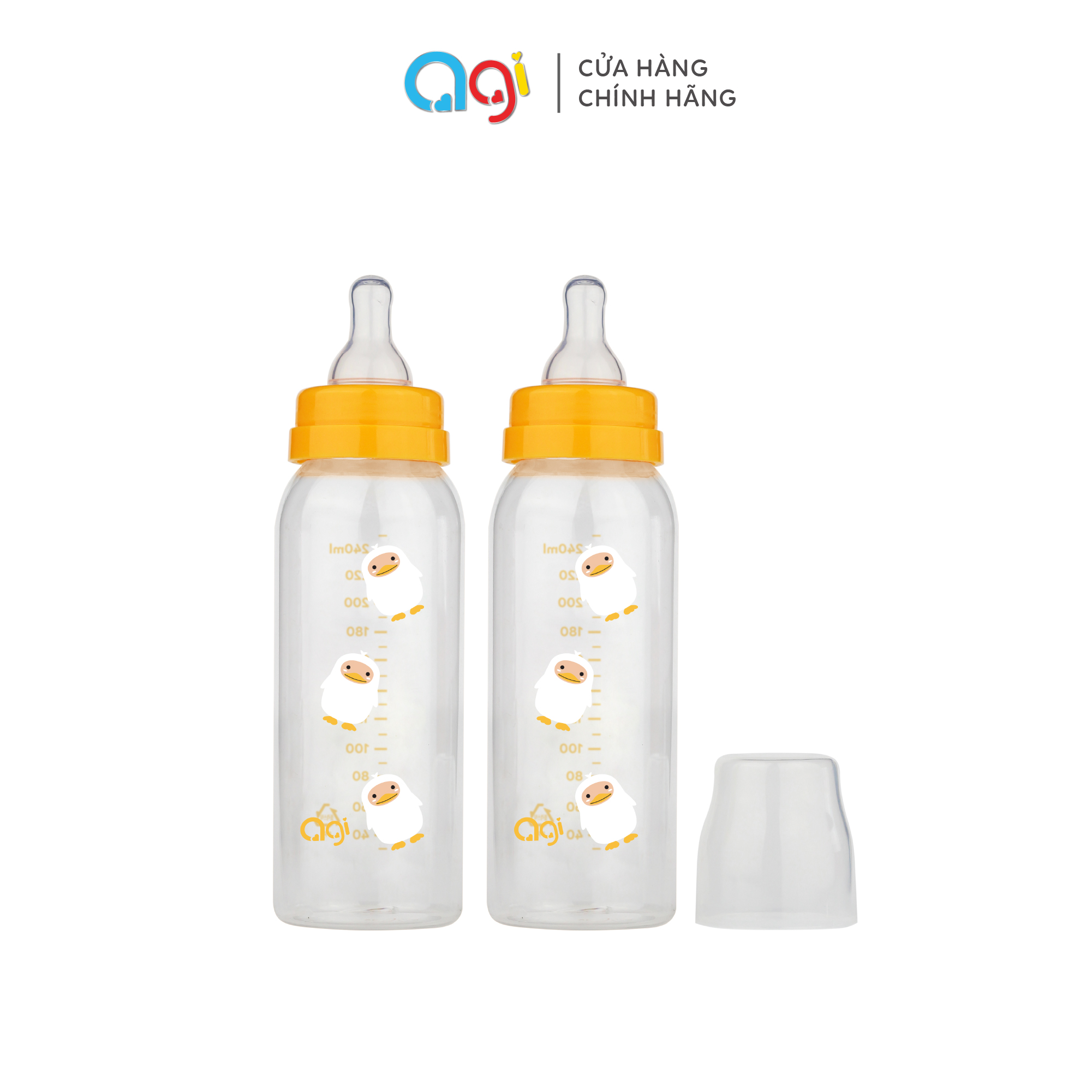 Combo 2 bình sữa PP Agi 250ml