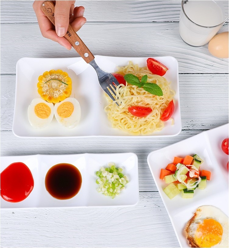 Đĩa đựng nước chấm 2 ngăn Nakaya Moln - Hàng nội địa Nhật Bản nhập khẩu chính hãng