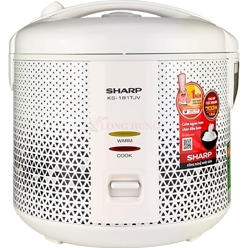 Nồi cơm điện nắp gài Sharp 1.8 lít KS-181TJV/"AB"/"BM"/"PB" - Hàng chính hãng