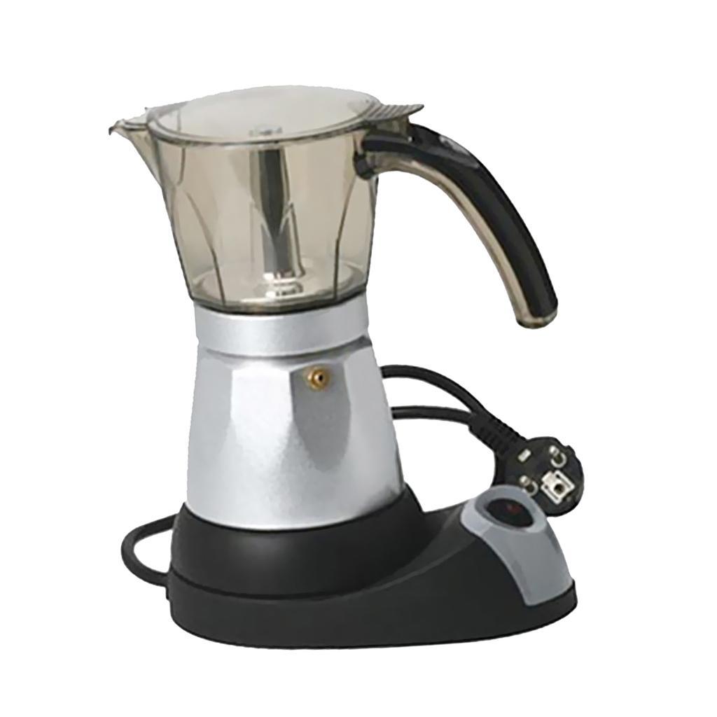 Portable 6 Cups Electric Espresso Coffee Maker Percolator Moka Pot EU Plug