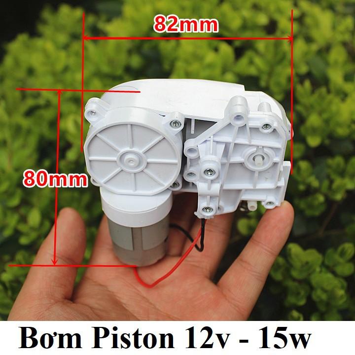 Bơm Piston 12v-15w hút chân không bơm rượu, xăng, dầu, hóa chất