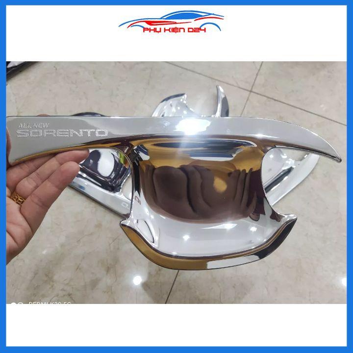 Ốp hõm mạ crom Sorento 2020-2021 sáng bóng chống trầy bảo vệ cửa xe ô tô