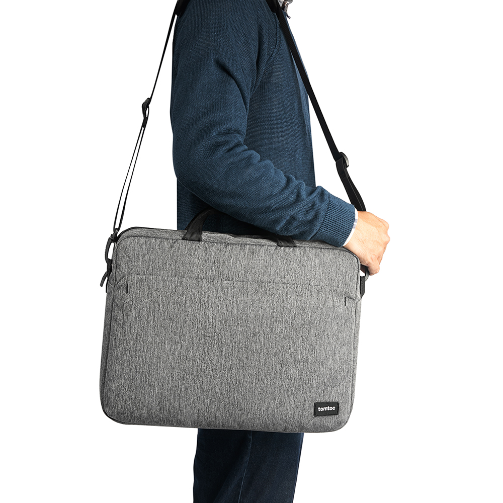 Túi xách TOMTOC SHOULDER BAG FOR ULTRABOOK 13 / 15 /16 inch GRAY - - Hàng chính hãng