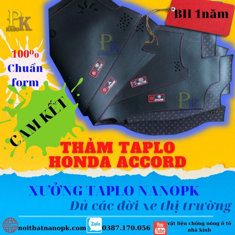 THẢM TAPLO NHUNG XE FORD ACCORD – CHỐNG TRƯỢT – CHỐNG NÓNG HIỆU QUẢ - CHUẨN FORM