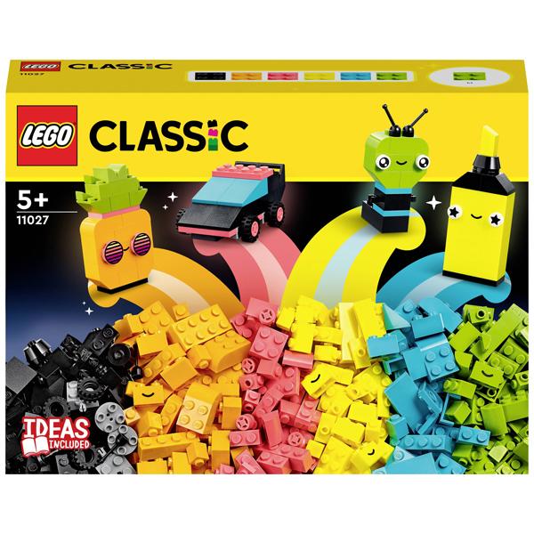 Lego Classic Bộ Gạch Sáng Tạo Neon Vui Nhộn - Lego 11027