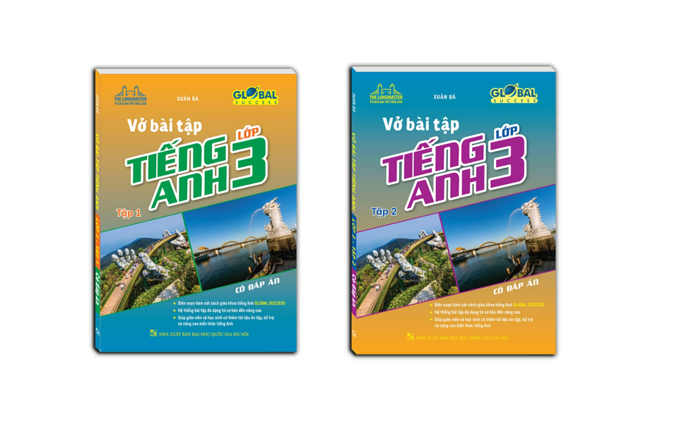 Sách - Combo GLOBAL SUCCESS - Vở bài tập tiếng anh lớp 3 tập 1 + 2