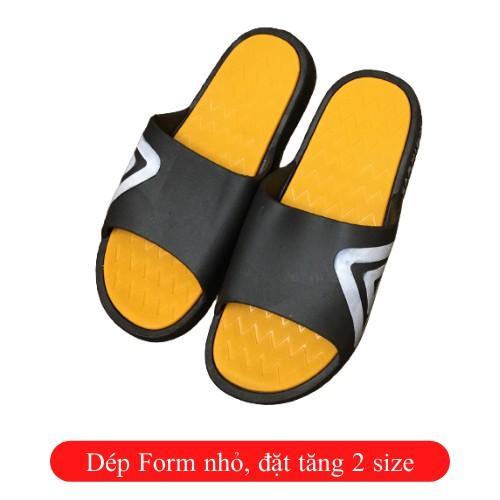 Dép quai ngang đúc phối họa tiết tam giác LuxWear siêu mềm, êm DQN01