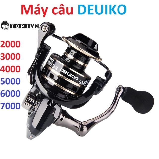 Máy câu cá AC 7000 tay quay kim loại cực khoẻ quay êm