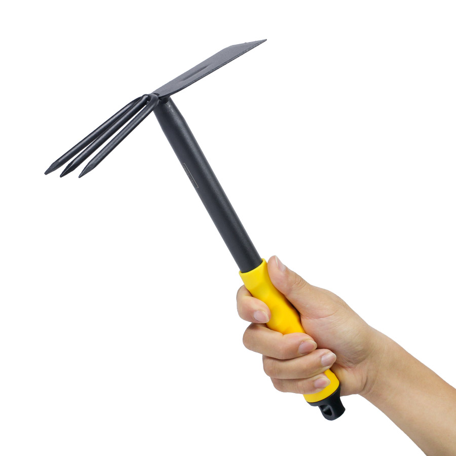 Cuốc làm vườn Mini kết hợp cào 3 răng DL580814