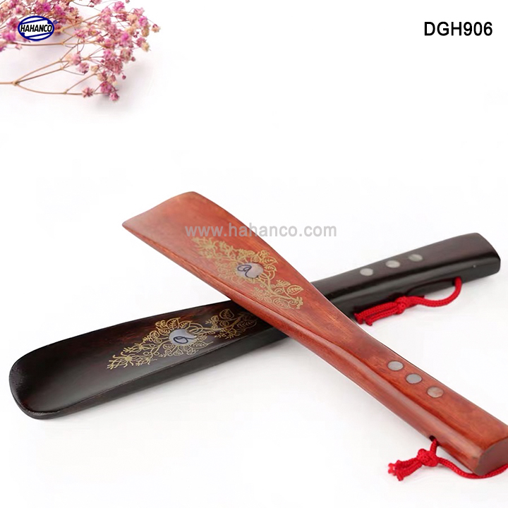 Đón gót giày gỗ tự nhiên nguyên khối - Dài 22cm (DGH906) Cho giày Nam &amp; Nữ