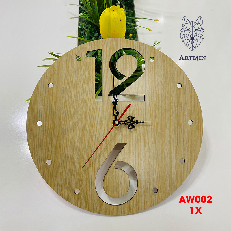 AW002 - Đồng Hồ Gỗ Treo Tường – Décor Trang Trí