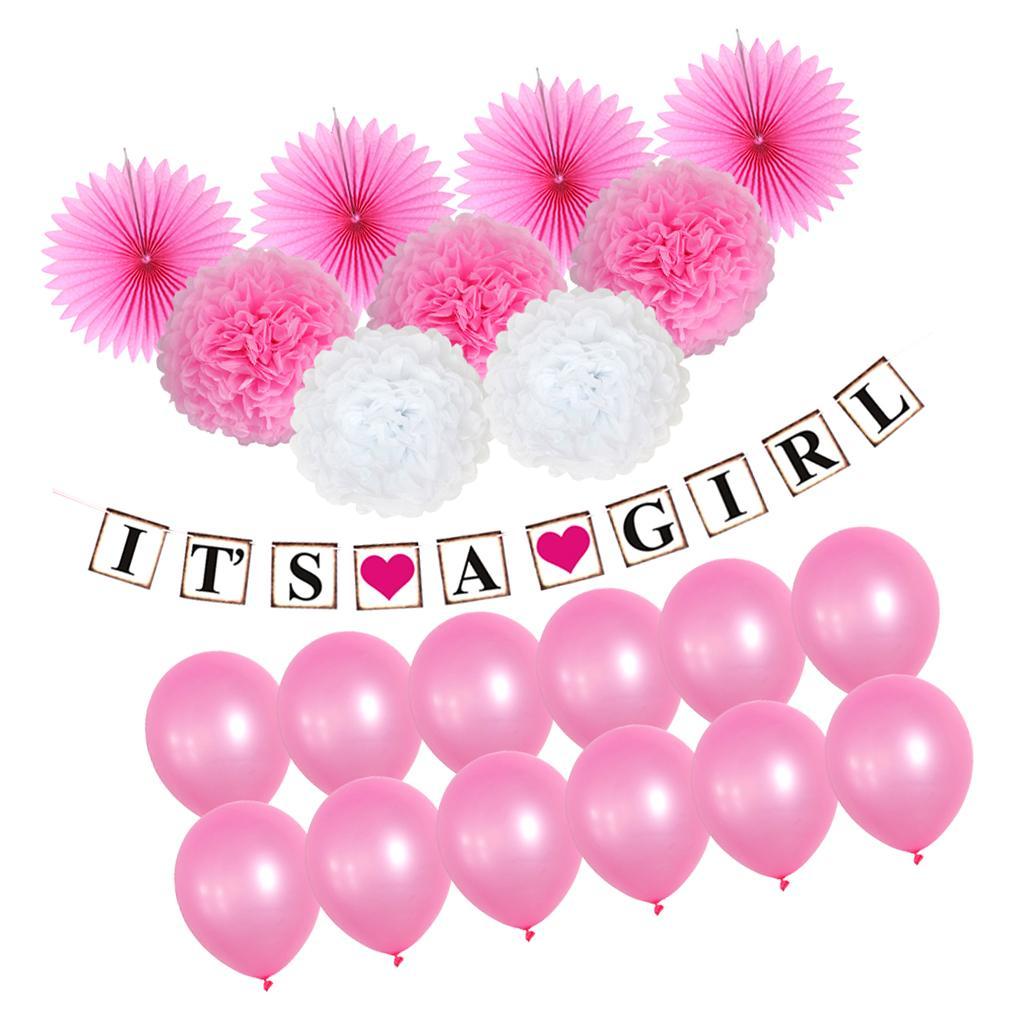 Baby Shower Decoration Garland Balloons Hanging Swirl Kids Adult Party Decor