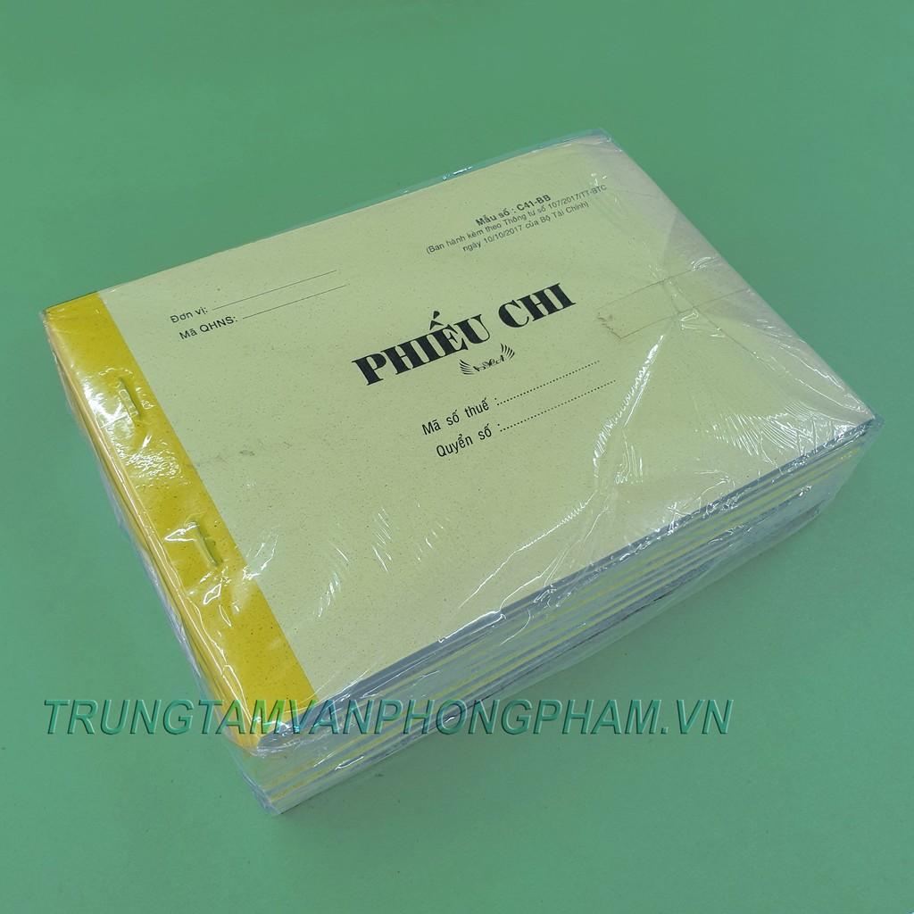 Phiếu chi mẫu C41-BB 1 LIÊN / 2 LIÊN ban hành kèm theo Thông tư 107/2017/TT-BTC Chi c41 bb