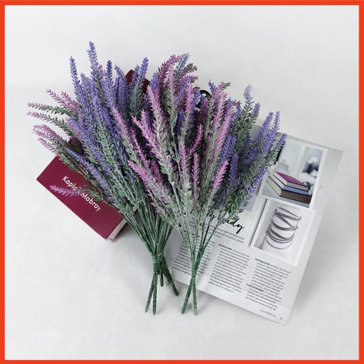 Hoa giả lavender 5 nhánh trang trí phòng ngủ siêu xinh 38cm
