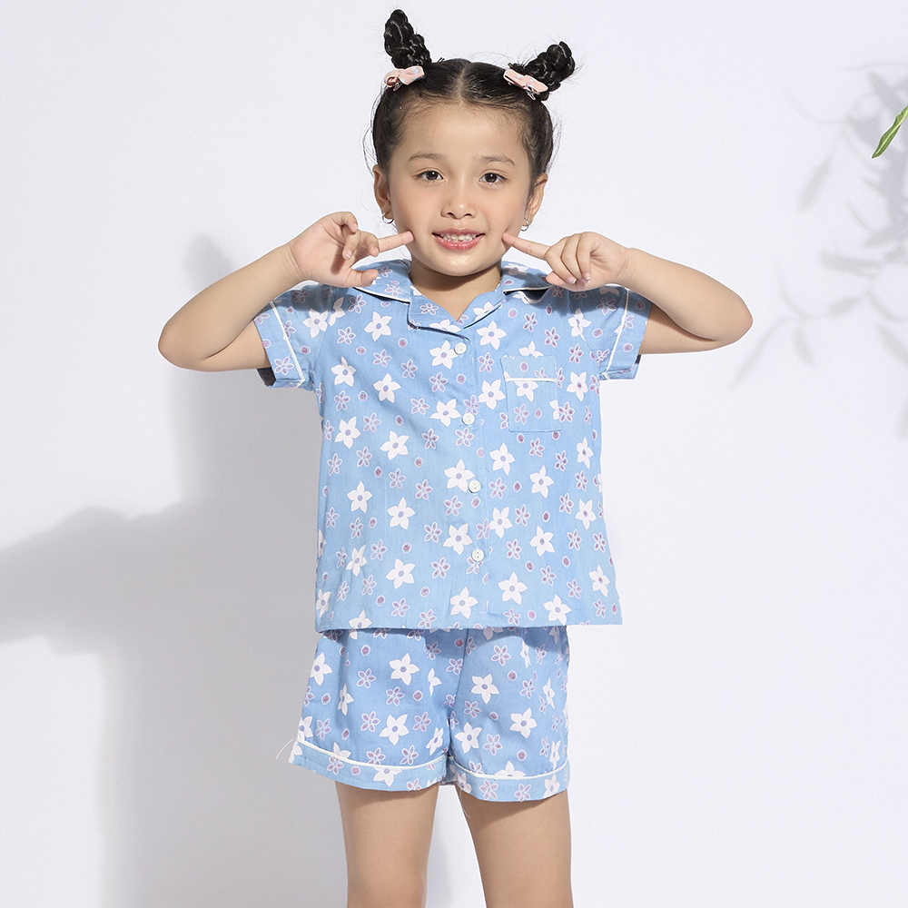 Bộ short kate bé gái Vincy KSK010W11