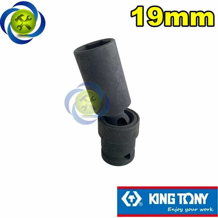 Tuýp 19mm lắc léo vặn bulong góc hẹp Kingtony 4A5519M loại 1/2