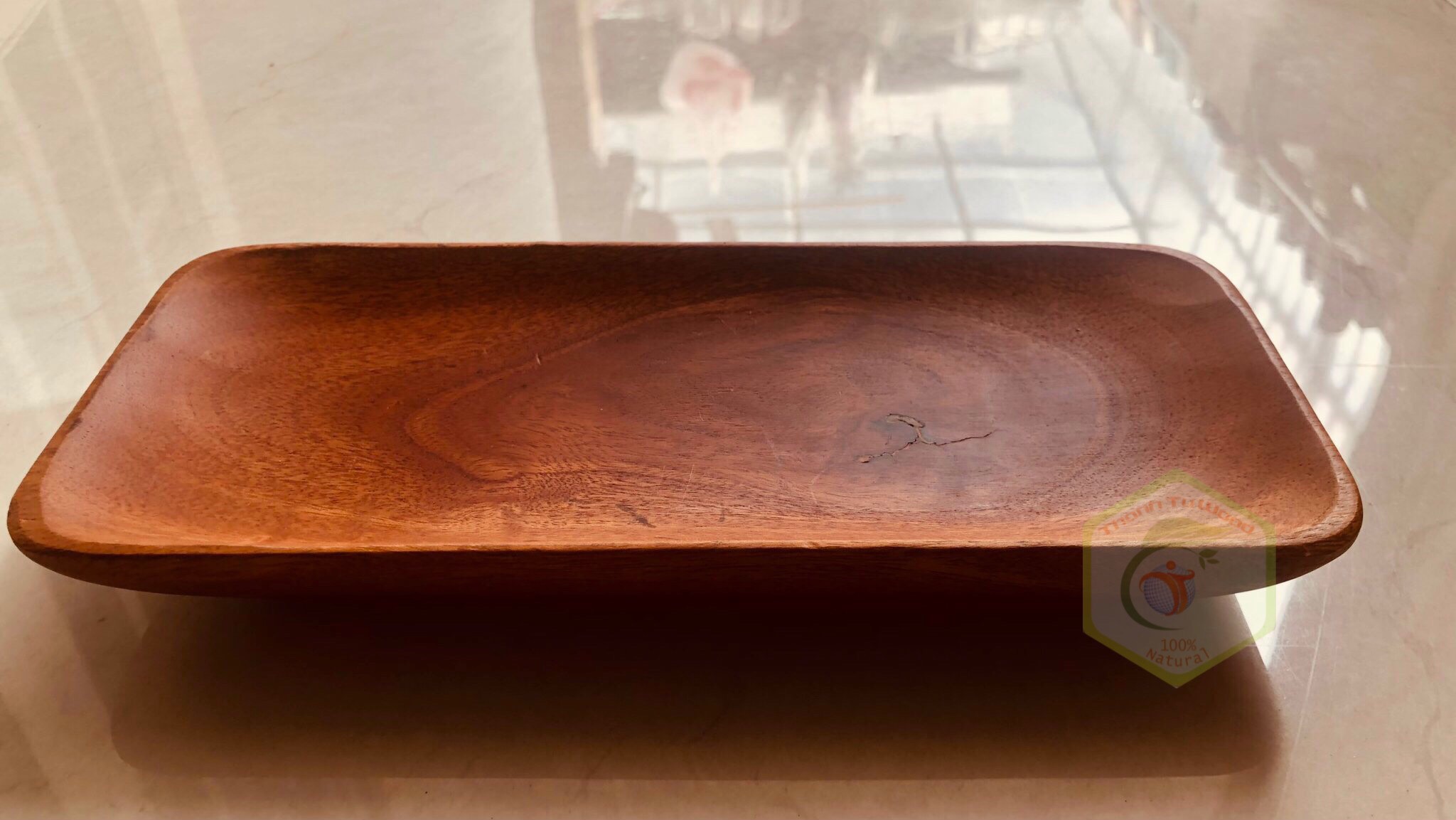 DĨA VUÔNG GỖ XÀ CỪ THANH TÚ 25CM