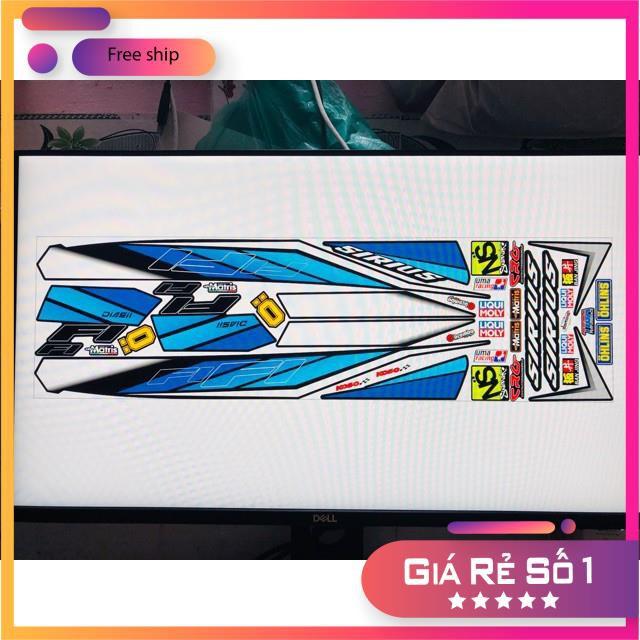 Tem rời dành cho Sirius Fi xanh đen