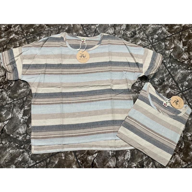 Áo sọc linen nữ