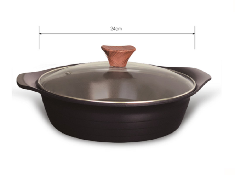 Nồi Ceramic cao cấp Living On 24cm xuất xứ Hàn Quốc - Dùng được bếp từ