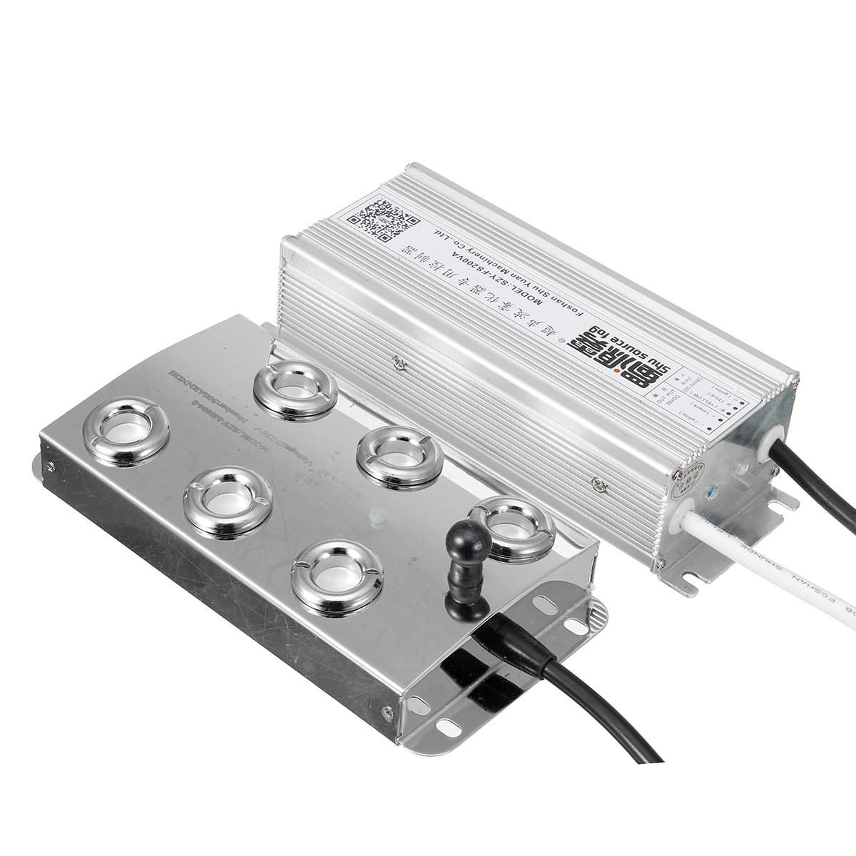 DC 36V Mới Siêu Âm Atomizer Công Nghiệp 6 Đầu Máy Tạo Độ Ẩm Phun Sương Máy 3 Kg/giờ Siêu Âm Phun Sương Tạo Phun Sương Tạo Ẩm Hình Ếch Con Hình Cây Nấm