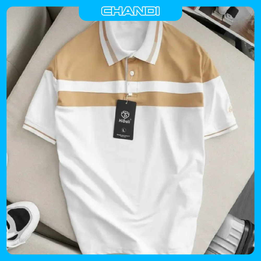 Áo Thun Polo Cặp Nam Nữ Tay Ngắn Unisex thương hiệu Chandi thiết kế cố bẻ thêu không bong tróc khi giặt PLN33