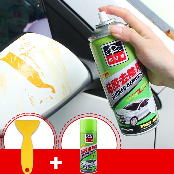 Chai Xịt Tẩy Keo Dán Nhựa Vỏ Xe Ô Tô, Xe Máy Sticker Remover