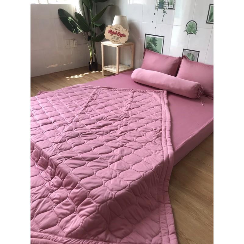 Bô drap ga thun lạnh trơn chất thun Hàn Quốc đẹp, mát