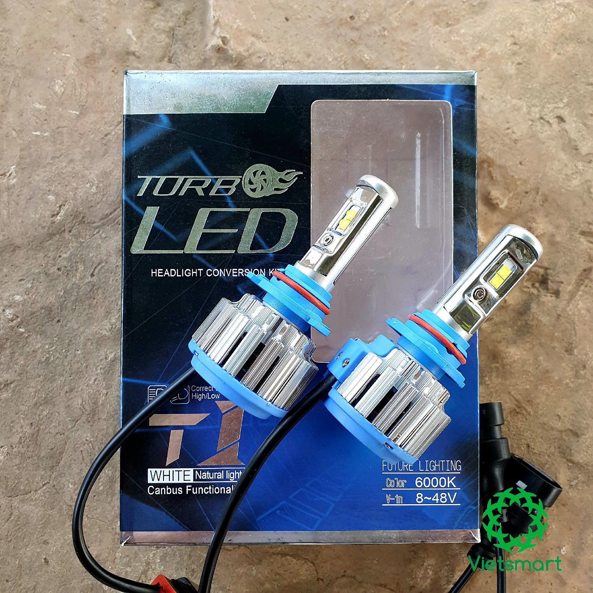 Đèn pha cos TURBO LED T1 siêu sáng chuyên dụng cho xe hơi(giá 1 chiếc)