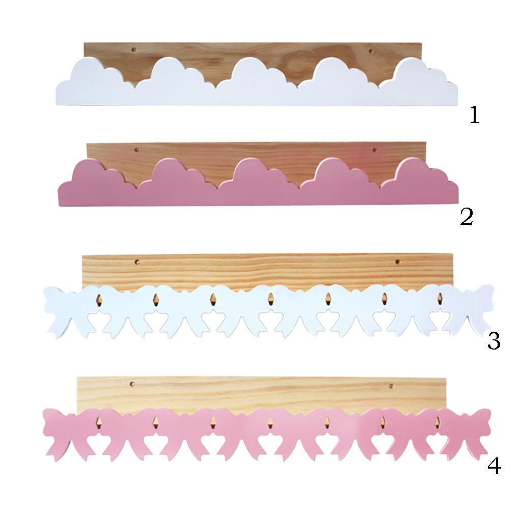 Cartoon Shaped Wooden Wall Shelf Display Rack Floating Shelves Bracket