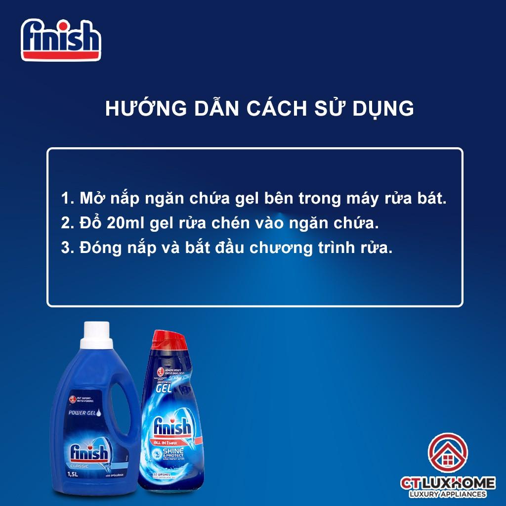 Gel rửa chén bát Finish - Gel rửa chén bát Eco 0% 