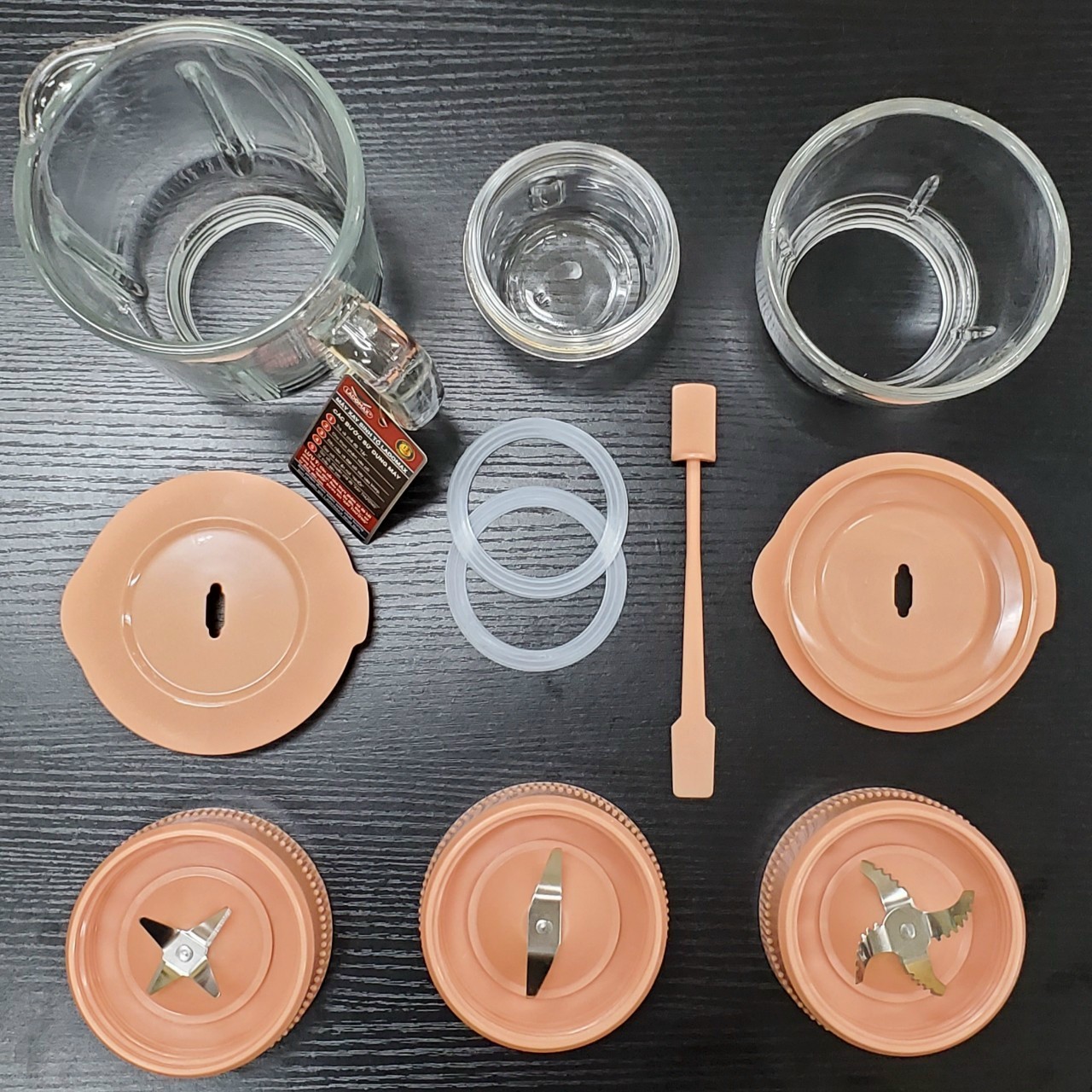 Máy xay sinh tố gia đình 3 cối thủy tinh Ladomax Ha9166 cống suất 420W, moto đồng-Hàng chính hãng