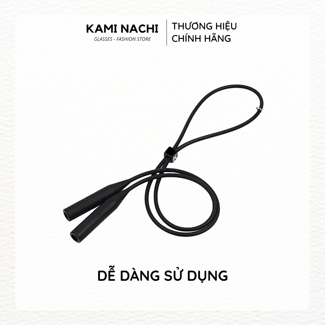 Dây đeo chống trượt cho mắt kính KAMI NACHI phiên bản nâng cấp lỗ tròn 4mm chất liệu silicon