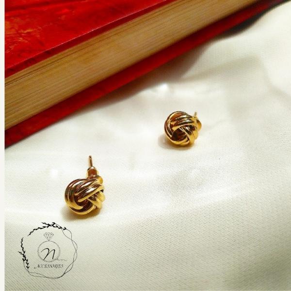 NQSTORE Khuyên Tai Nụ Xoắn bạc 925