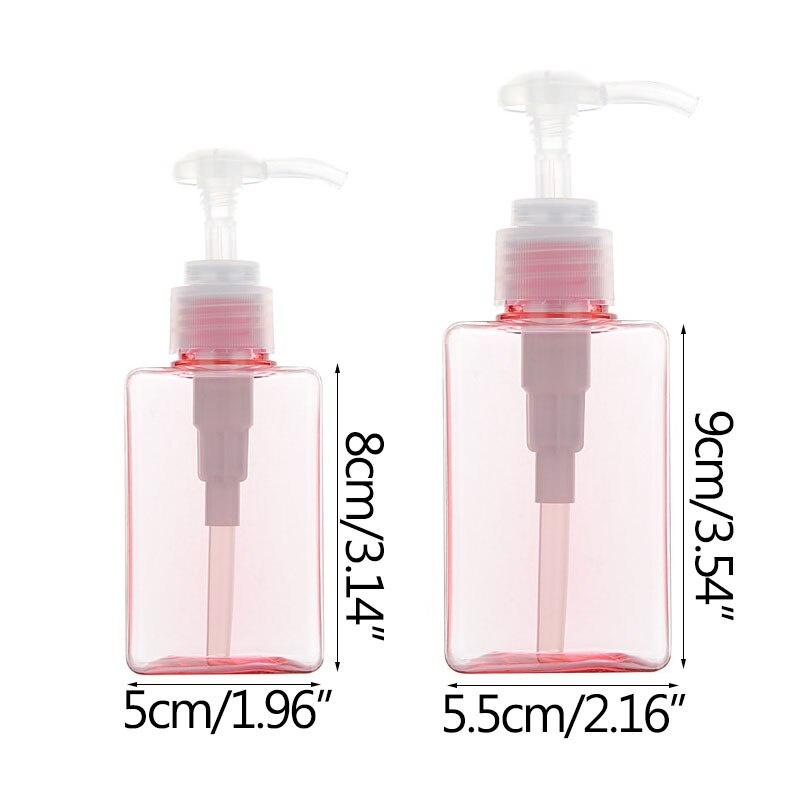 Travel Soap Dispenser Shampoo Dispenser Pressed Portable Emulsion Bottles Storage Box Hand Sanitzer Holder Bathroom Accessories