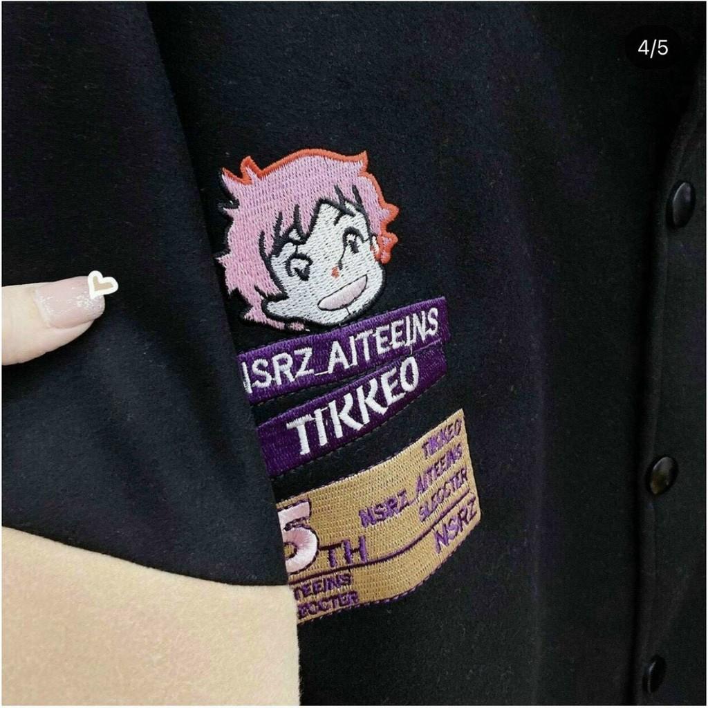 Áo khoác bomber Chống Nắng Cho Nam Nữ Và Cặp Đôi Chất Nỉ Unisex thêu chữ logo Form rộng Ulzzang