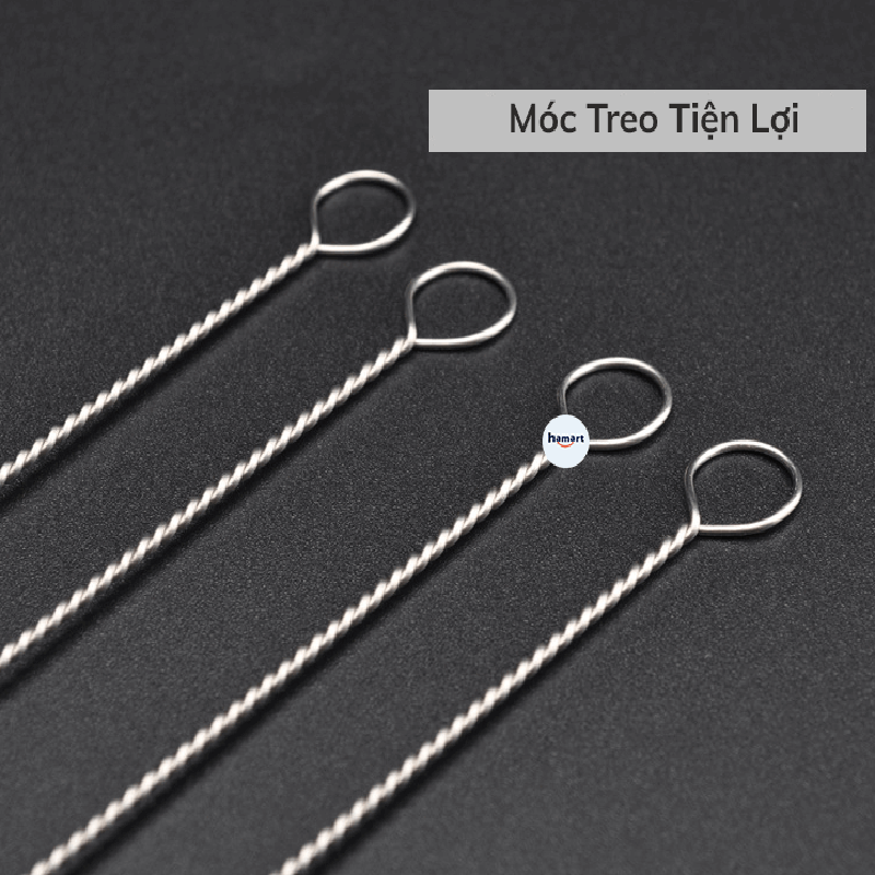 Que Cọ Ống Hút Vòi Bình Sữa Cho Bé INOX Cọ Rửa Vệ Sinh Ấm Trà Núm Ti Trẻ Em Tiện Lợi