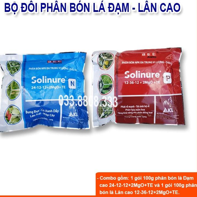 BỘ PHÂN BÓN DÙNG CHO CÂY CON SOLINURE P&N giúp cây phát triển nhanh