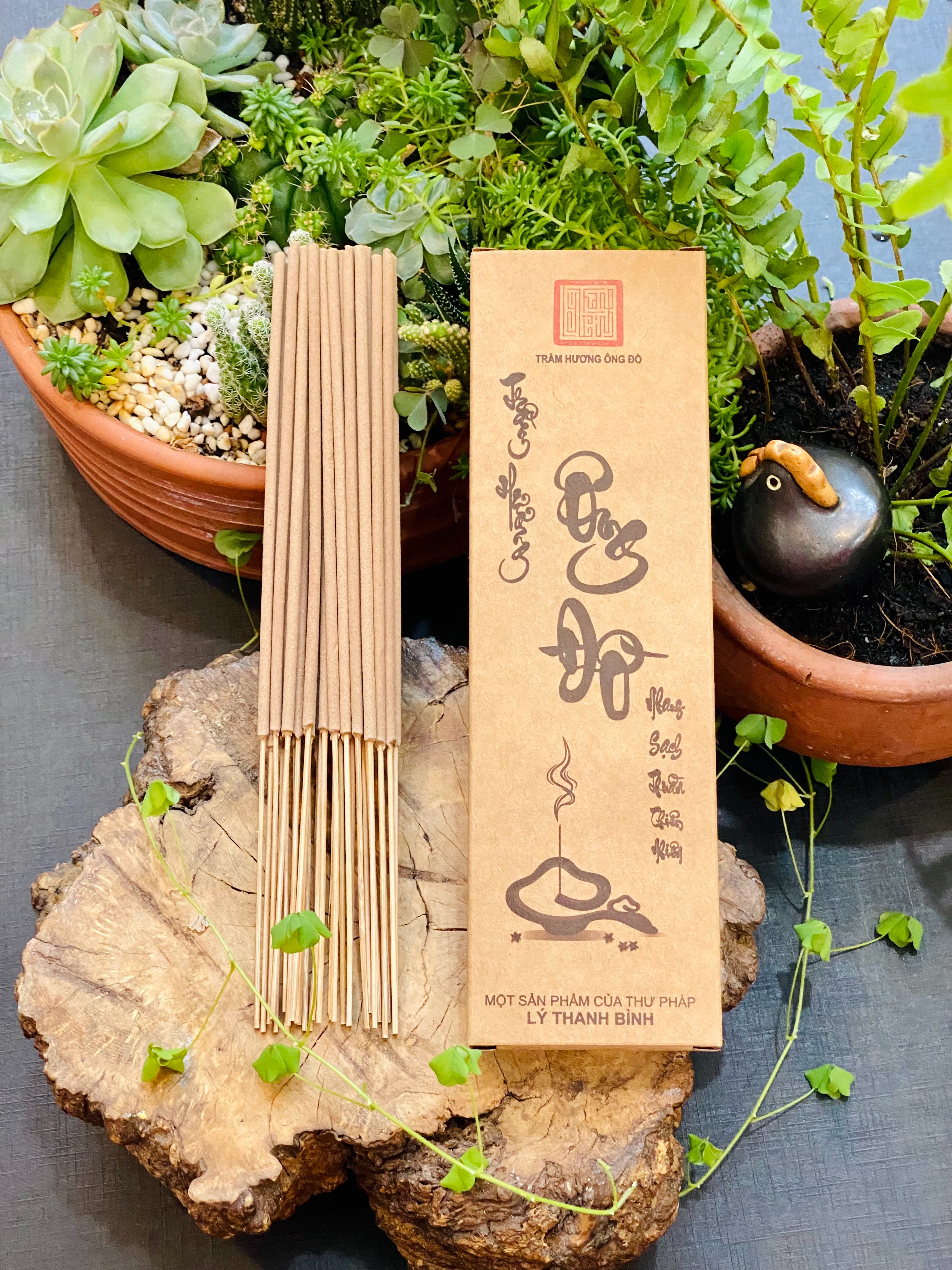 Nhang Trầm Hương 20cm, Loại Lan Tỏa, Ít Khói Phù Hợp Chung Cư, Trần Nhà Thấp
