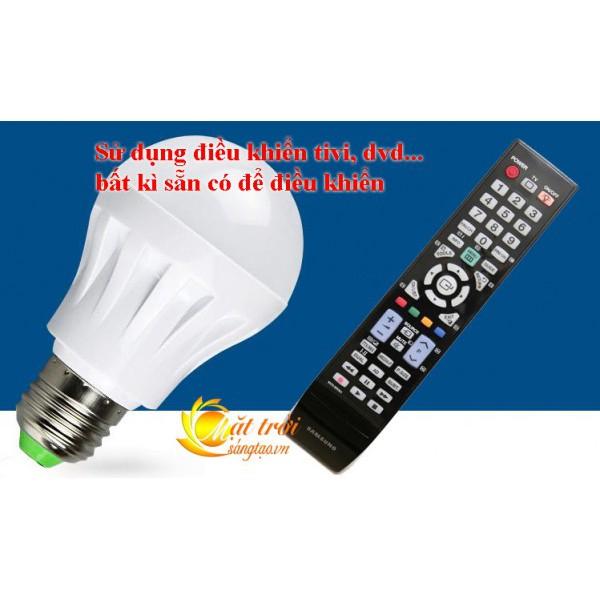 Bóng đèn LED 9W đui xoáy điều khiển từ xa hồng ngoại