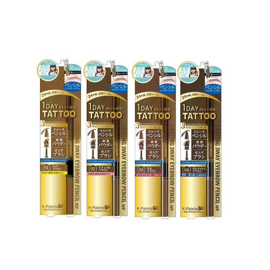 Chì kẻ lông mày 3 đầu chống nước KPALETTE