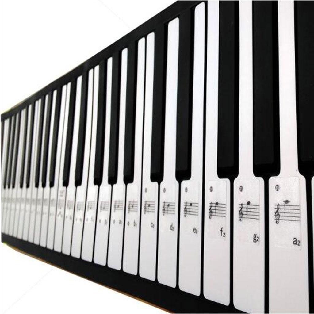 Transparent 49 61 Key Electronic Keyboard 88 Key Piano Stave Note Sticker