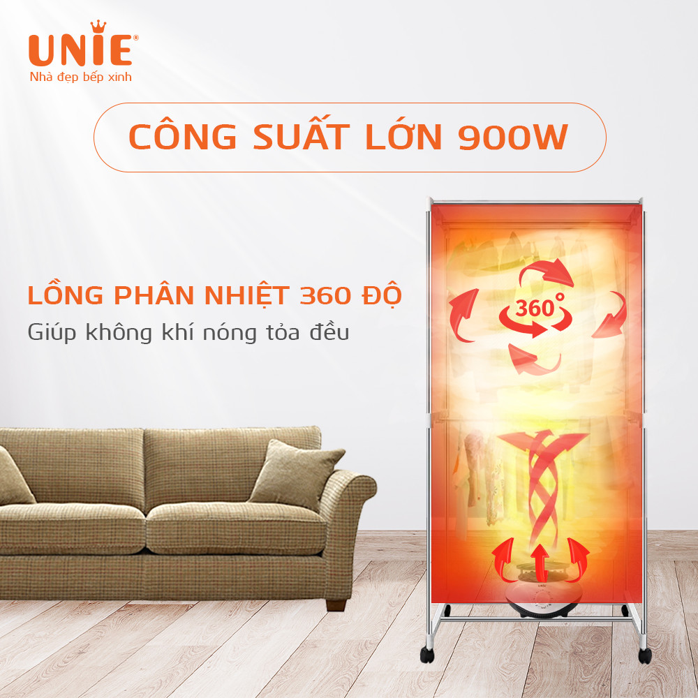 Máy sấy quần áo UNIE UE-688 - Hàng chính hãng