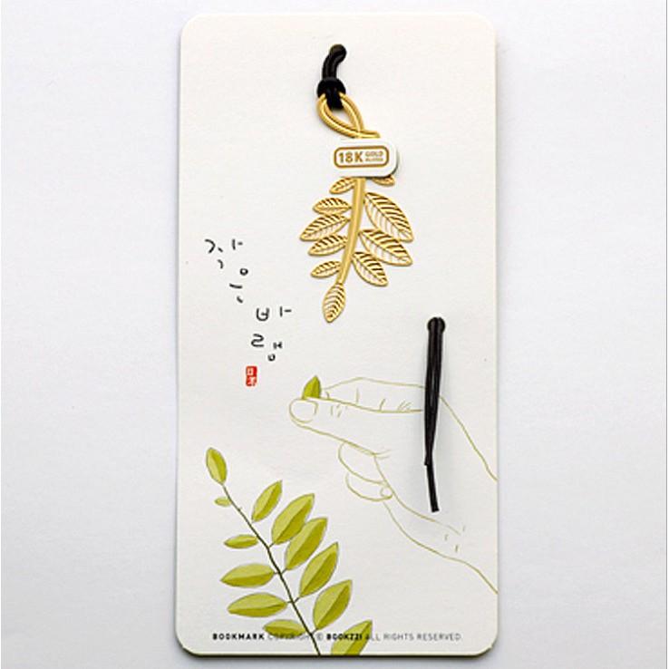 Kim loại bookmark cây tinh tế Hàn Quốc
