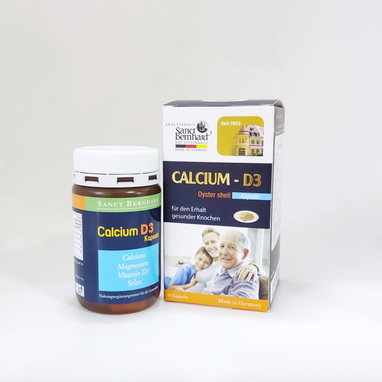 Viên nang Calcium D3 - Hộp 60 viên giúp bổ sung Canxi và các Vitamin cho cơ thể người già, trẻ em, phụ nữ có thai và cho con bú, giúp hệ xương răng chắc khỏe