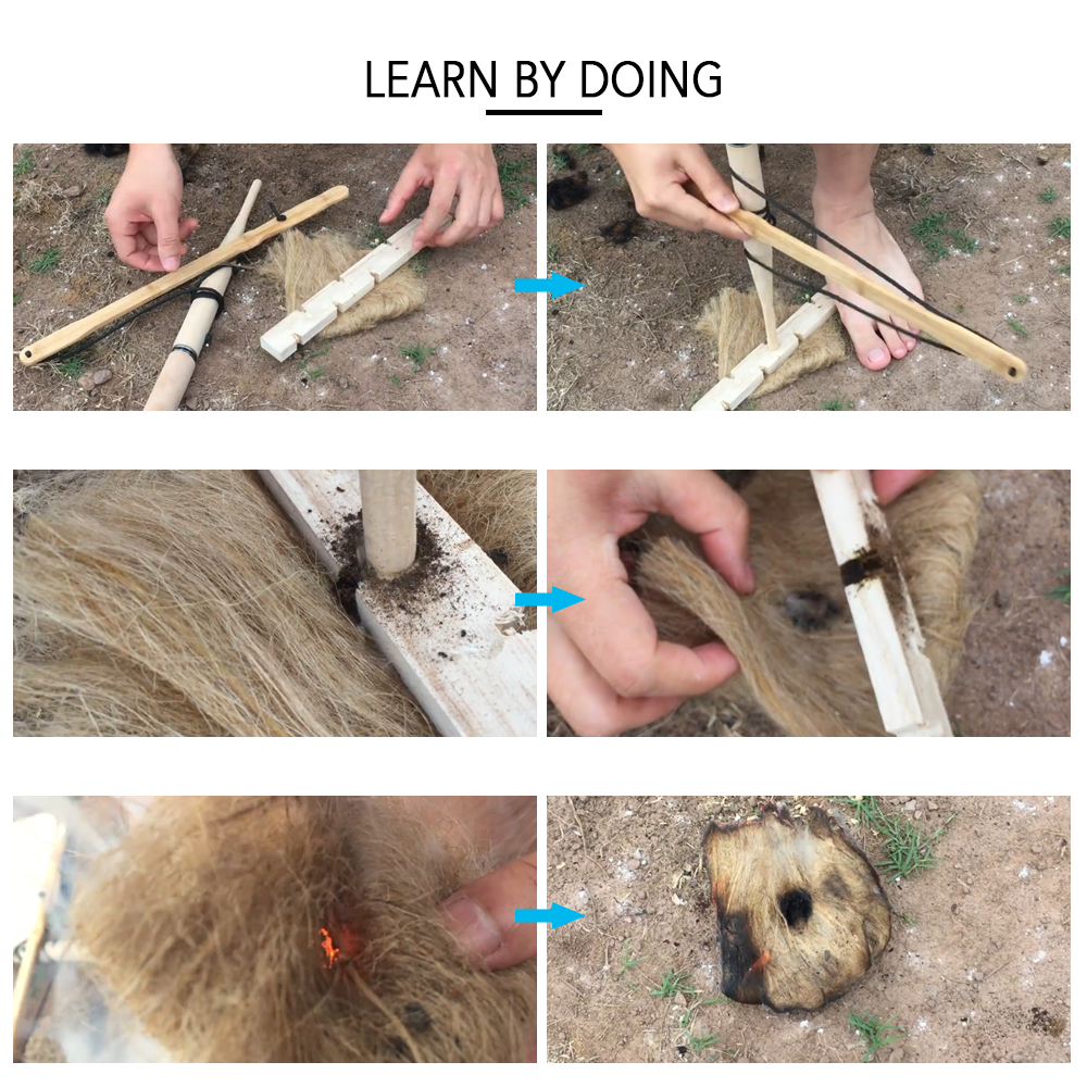 Bộ Dụng Cụ Khoan Ma Sát Tạo Lửa
