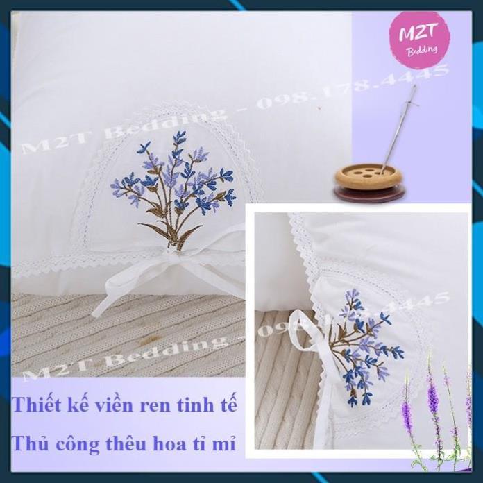 Ruột gối thơm Lavender bedding ruột gối hơi cao cấp kháng khuẩn mềm mại 45x65 cm